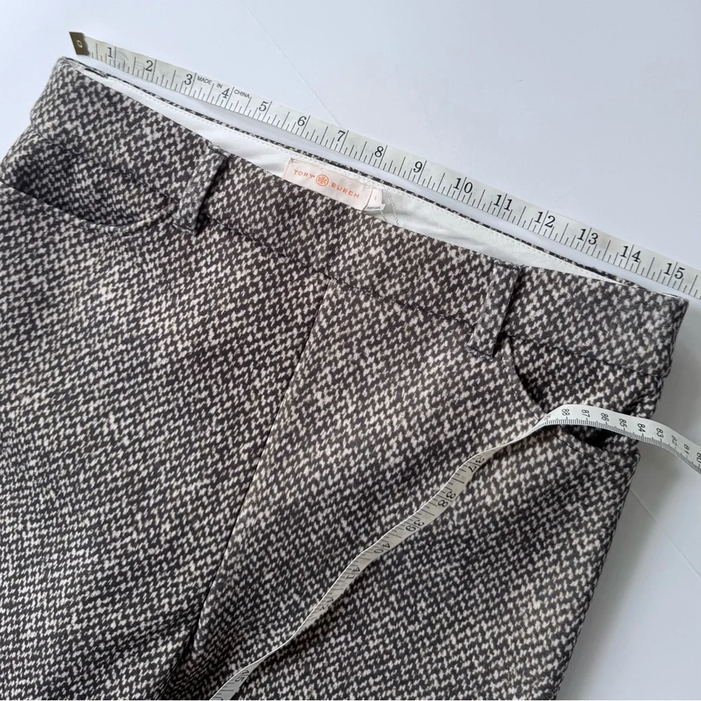Tory Burch Gray Tweed Flare Trousers